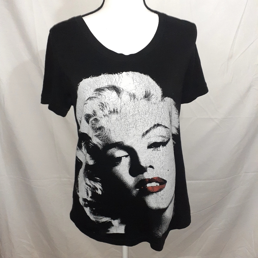 MARILYN MONROE  BLACK&WHITE  T-SHIRT
